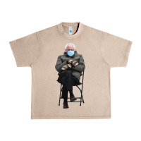 French Oak bernie sitting in the cold with mittens meme Urban Heavy Tee - artisFamous
