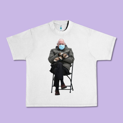 Bernie Sitting In The Cold With Mittens Meme Urban Heavy Tee Designed By Artisfamous