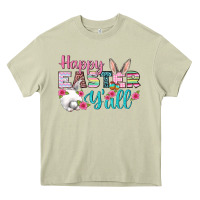 Mossy Happy Easter Y'all Heavy Core Tee - BundleAndBundleShop