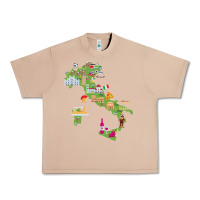 Burro Italy map Urban Heavy Tee - artisFamous