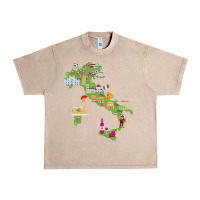 French Oak Italy map Urban Heavy Tee - artisFamous