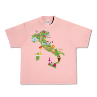 Salmon Italy map Urban Heavy Tee - artisFamous