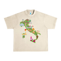 Sandshell Italy map Urban Heavy Tee - artisFamous