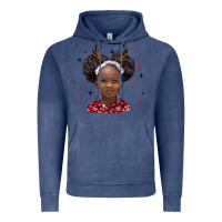 Vintage Denim christmas african girl Vintage Hoodie - BarkalooDesign