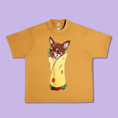 Funny Chihuahua Dog Burrito Food Tee Urban Heavy Tee Designed By Artisfamous