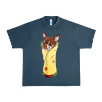 Midnight Navy funny chihuahua dog burrito food tee Urban Heavy Tee - artisFamous