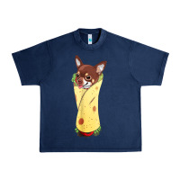 Navy funny chihuahua dog burrito food tee Urban Heavy Tee - artisFamous