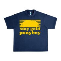 Navy stay gold ponyboy the outsiders movie book Urban Heavy Tee - artisFamous