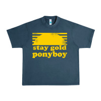 Midnight Navy stay gold ponyboy the outsiders movie book Urban Heavy Tee - artisFamous