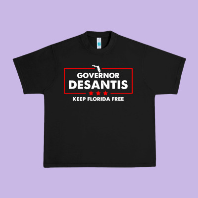 Desantis Governor Keep Florida Free Urban Heavy Tee Designed By Artisfamous