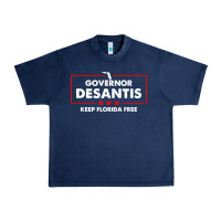Navy desantis governor keep florida free Urban Heavy Tee - artisFamous