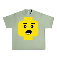 Oil Green surprised expression lego head Urban Heavy Tee - artisFamous