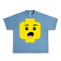 Pebble Blue surprised expression lego head Urban Heavy Tee - artisFamous
