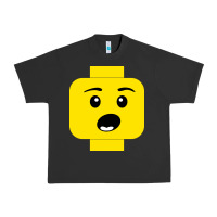 Pigment Black surprised expression lego head Urban Heavy Tee - artisFamous