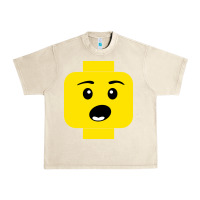 Surprised Expression Lego Head Urban Heavy Tee | Teevron
