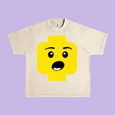 Surprised Expression Lego Head Urban Heavy Tee Designed By Artisfamous