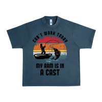 Midnight Navy dad fishing Urban Heavy Tee - artisFamous