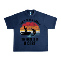 Navy dad fishing Urban Heavy Tee - artisFamous