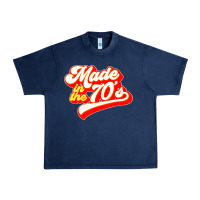 Navy made in the 70s retro Urban Heavy Tee - artisFamous