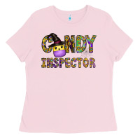 Bubblegum Pink Candy Inspector Ladies Tee - CowhideDigitalArt