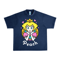 Navy peach graphic Urban Heavy Tee - artisFamous
