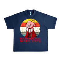 Navy retro style technoblade merch cosplay Urban Heavy Tee - artisFamous