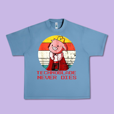 Retro Style Technoblade Merch Cosplay Urban Heavy Tee Designed By Artisfamous