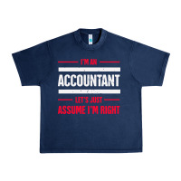 Navy funny accounting design   gift for accountants Urban Heavy Tee - artisFamous