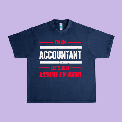 Funny Accounting Design   Gift For Accountants Urban Heavy Tee Designed By Artisfamous
