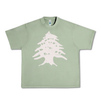 Oil Green retro lebanon cedar  lebanese Urban Heavy Tee - artisFamous