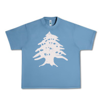 Pebble Blue retro lebanon cedar  lebanese Urban Heavy Tee - artisFamous