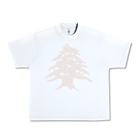 White retro lebanon cedar  lebanese Urban Heavy Tee - artisFamous