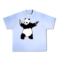 Grape Ice banksy panda Urban Heavy Tee - artisFamous