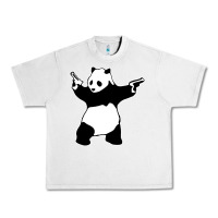 Lunar Rock banksy panda Urban Heavy Tee - artisFamous