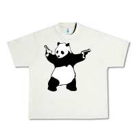 Pistachio banksy panda Urban Heavy Tee - artisFamous