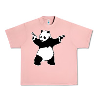 Salmon banksy panda Urban Heavy Tee - artisFamous