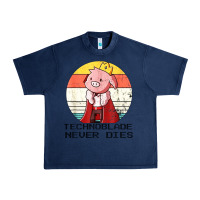 Navy retro style technoblade merch cosplay Urban Heavy Tee - artisFamous