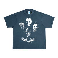 Midnight Navy horror and scream film Urban Heavy Tee - artisFamous