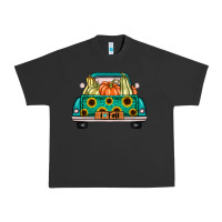 Pigment Black i love fall truck Urban Heavy Tee - artisFamous