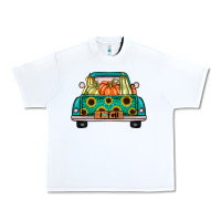 White i love fall truck Urban Heavy Tee - artisFamous
