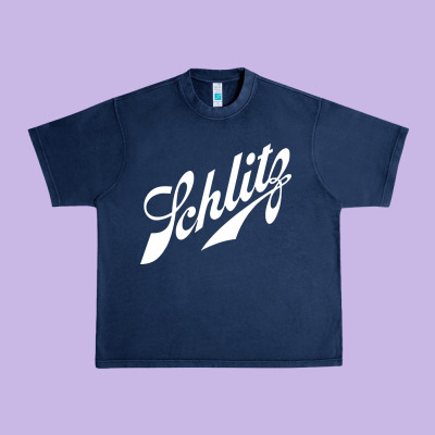 Schlitz Beer Urban Heavy Tee Designed By Artisfamous