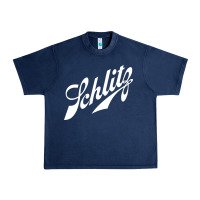Navy schlitz beer Urban Heavy Tee - artisFamous