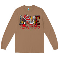 Toasted Coconut red black grey white love my tribe indian headdres Long Sleeve Tee - Artiststas