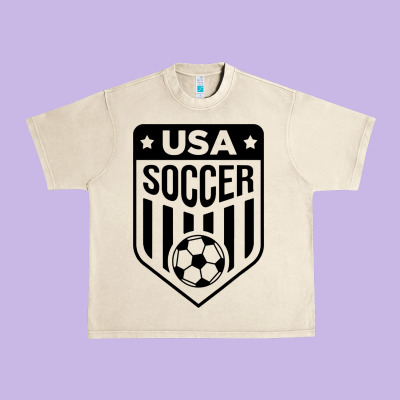 Soccer Team Urban Heavy Tee Designed By Artisfamous