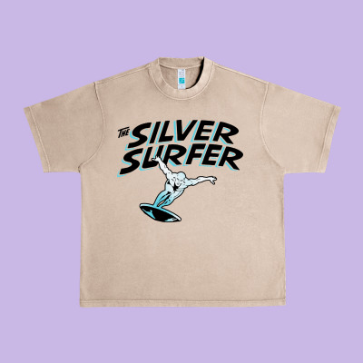 Silver Surfer Urban Heavy Tee Designed By Artisfamous