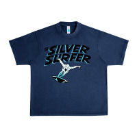 Navy silver surfer Urban Heavy Tee - artisFamous