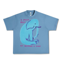 Pebble Blue i must rest my rampage is over Urban Heavy Tee - artisFamous