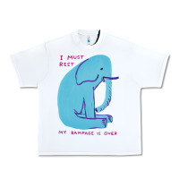 White i must rest my rampage is over Urban Heavy Tee - artisFamous