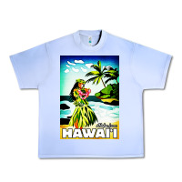 Grape Ice hawaii hula girl Urban Heavy Tee - artisFamous