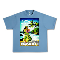 Pebble Blue hawaii hula girl Urban Heavy Tee - artisFamous
